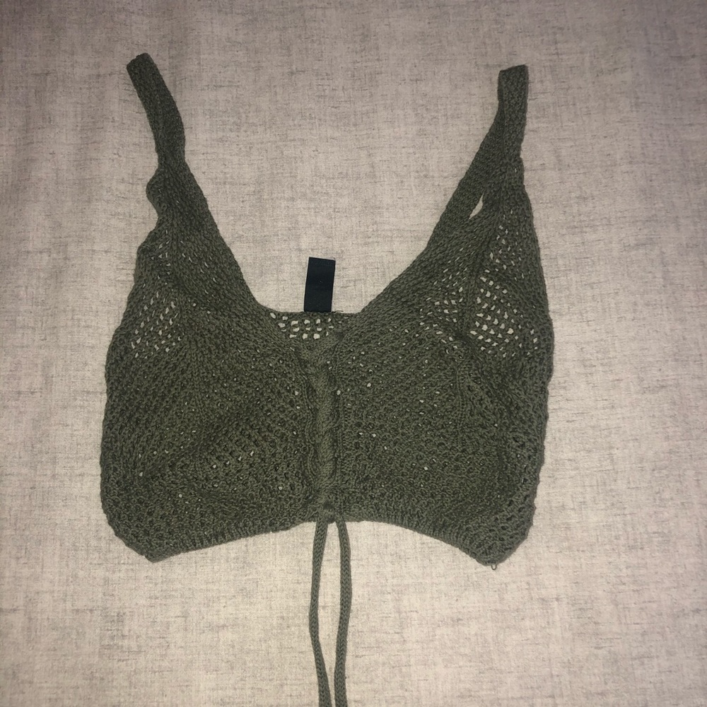 Crochet Ruched Top